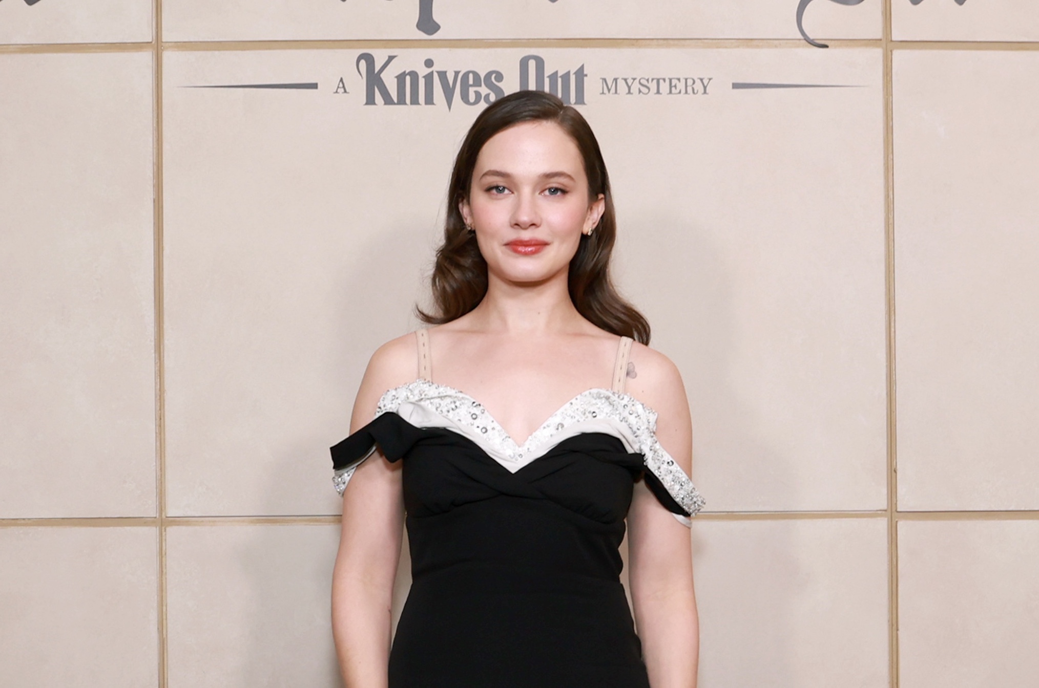 Cailee Spaeny attends Wake Up Dead Man: A Knives Out Mystery Fan Screening at Paris Theater on December 09, 2025 in New York City.