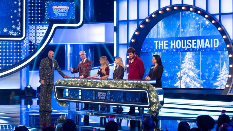 CELEBRITY FAMILY FEUD – “The Housemaid vs The Housewives All-Stars Holiday Special” – Hosted by Steve Harvey, it’s an all-star holiday special as the cast of “The Housemaid” faces off against fan favorites from “The Real Housewives” for their selected charities. THURSDAY, DEC. 4 (8:00-9:00 p.m. EST) on ABC.