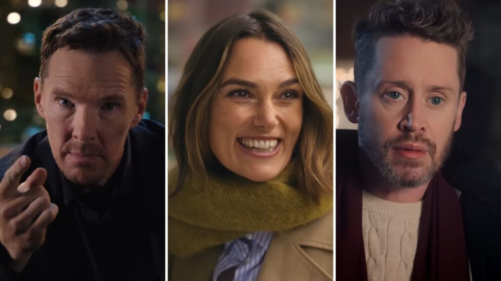Benedict Cumberbatch, Keira Knightley, Macaulay Culkin in 2025 Christmas ads