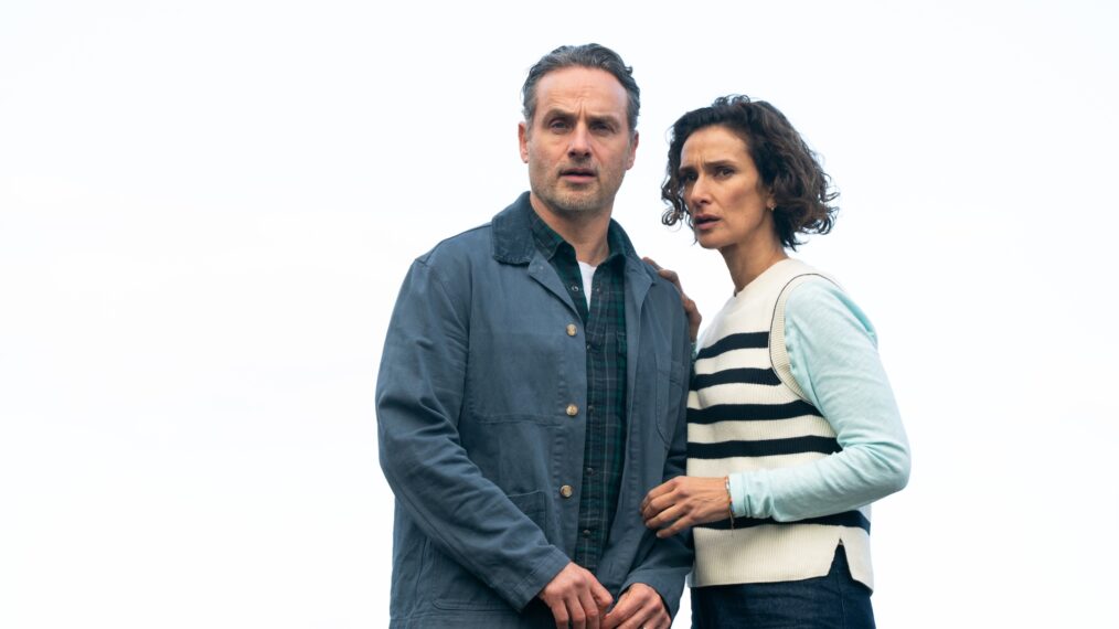 Andrew Lincoln as John and Indira Varma as Fiona — 'Coldwater'
