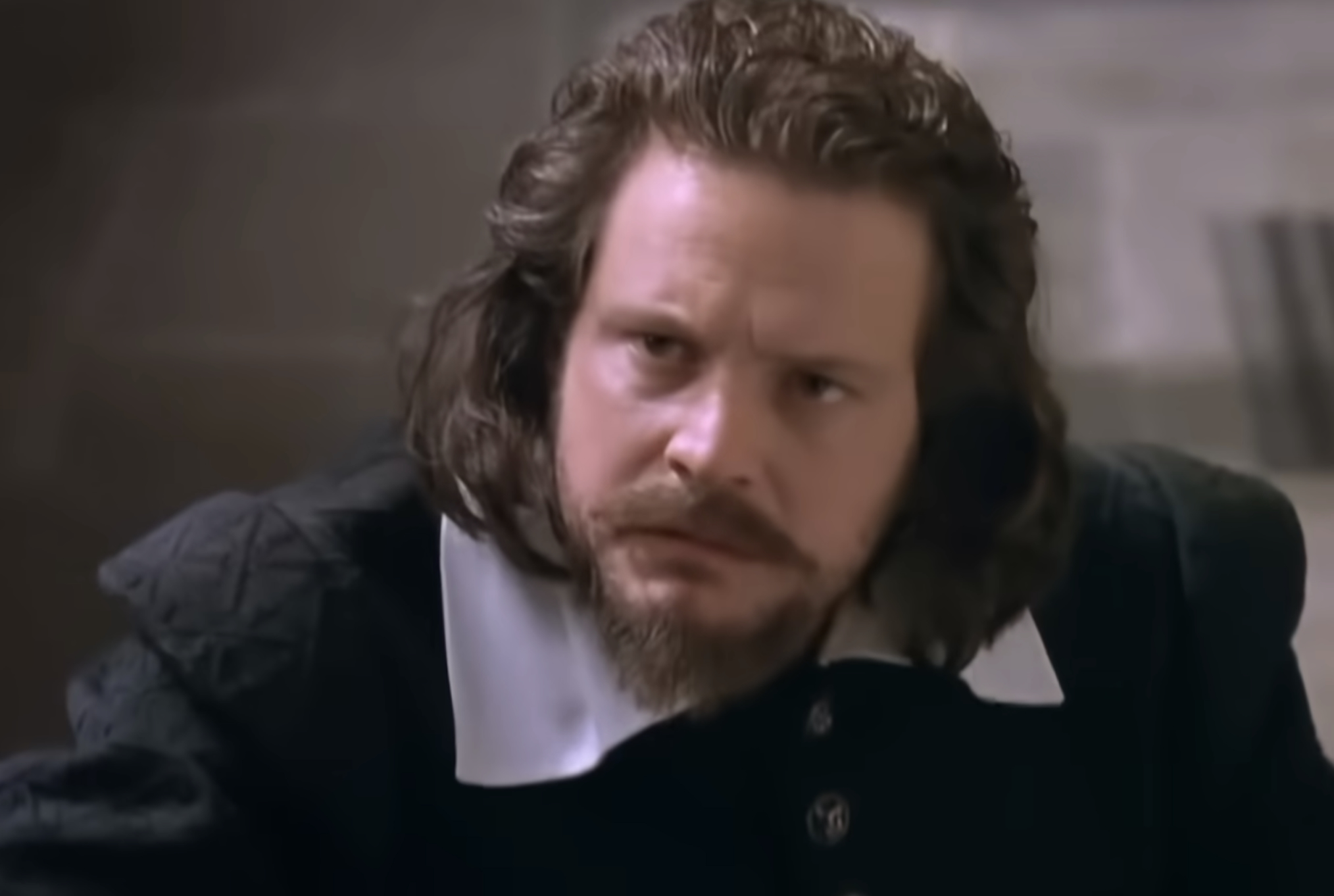 Colin Firth as William Shakespeare in 'Blackadder Back & Forth'