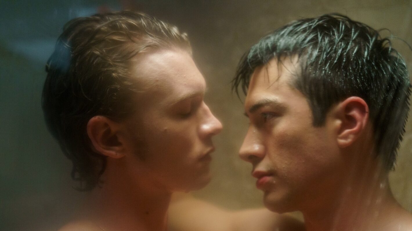 Connor Storrie as Ilya Rozanov and Hudson Williams as Shane Hollander in Episode 104 of Heated Rivalry