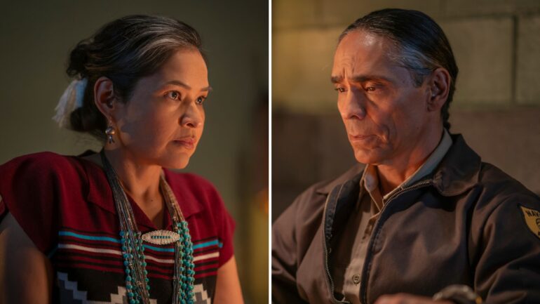 Deanna Allison and Zahn McClarnon in 'Dark Winds' Season 4