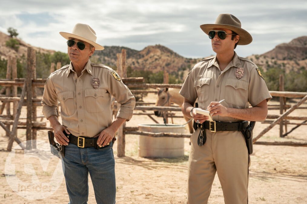 Zahn McClarnon and Kiowa Gordon in 'Dark Winds' Season 4