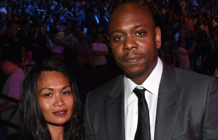 Dave and Elane Chapelle poses ringside at 