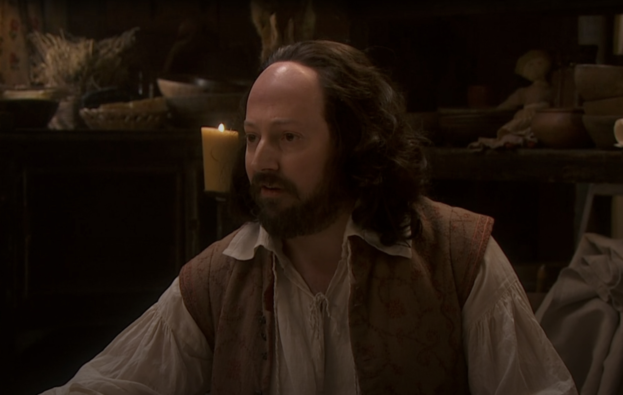 David Mitchell as William Shakespeare in 'Upstart Crow'