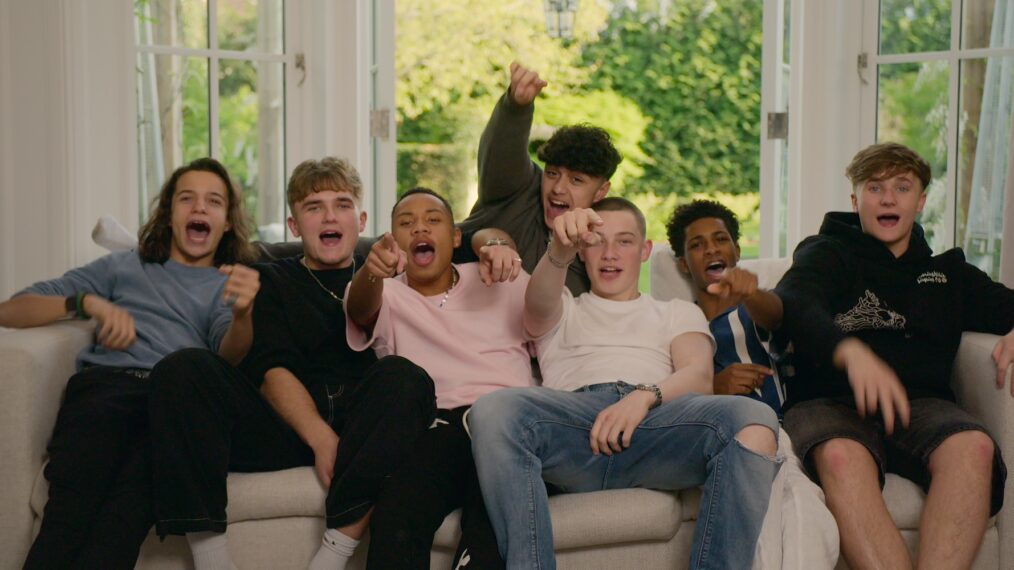 Nicolas, Hendrik, Cruz, Danny, Joshua, John, and Sean in episode 6 of SIMON COWELL: THE NEXT ACT