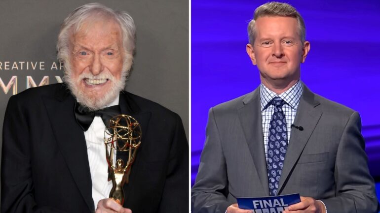 (left) Dick Van Dyke at the SAG Awards (Right) Ken Jennings on 