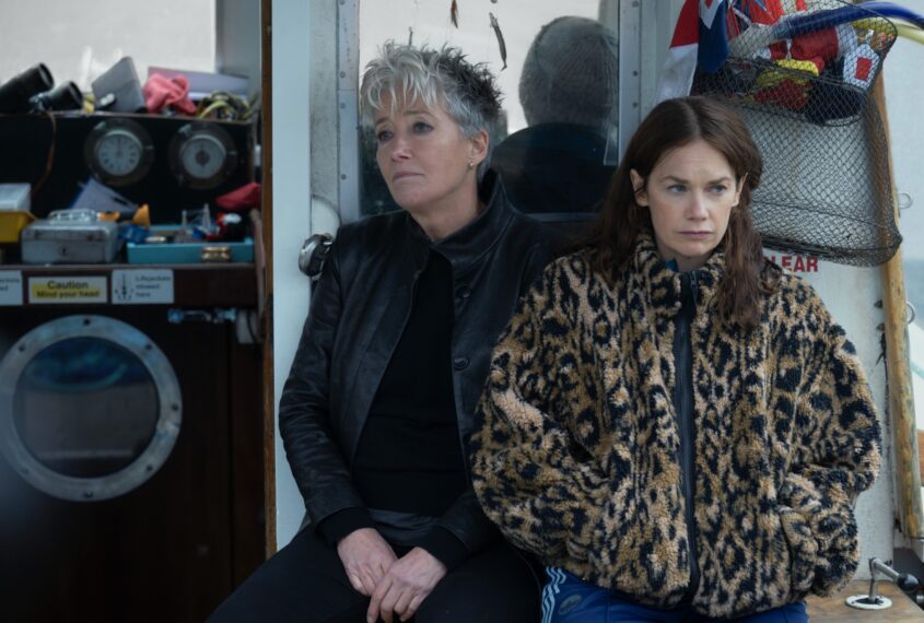 Emma Thompson as Zoe, Ruth Wilson as Sarah — 'Down Cemetery Road' Season 1 Episode 7 "Lights Go Out"