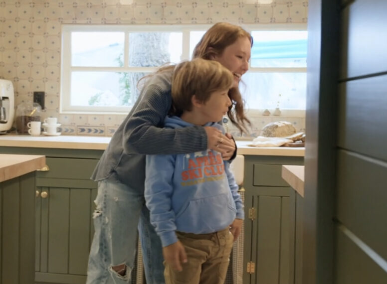 Ella Gaines and Crew Gaines in 'Fixer Upper: Colorado Mountain Home'