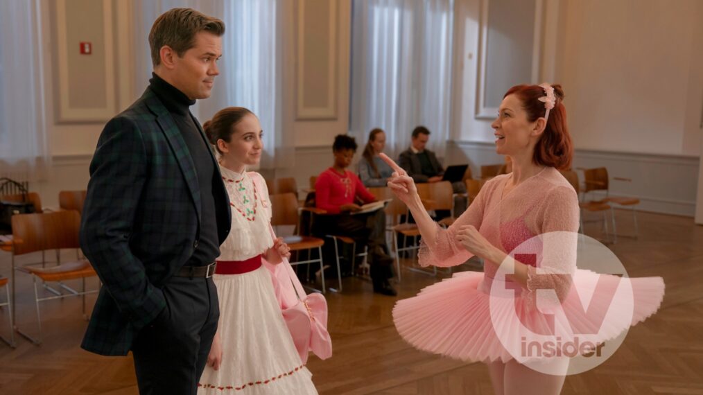 Andrew Rannells and Carrie Preston in 'Elsbeth' Season 3 Episode 10