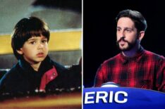 Eric Lloyd in 'The Santa Clause' (left) and on 'Celebrity Weakest Link' (right)
