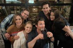 Erin Krakow, Ben Rosenbaum, Kevin McGarry, Kayla Wallace, Chris McNally, and Julie Gonzalo