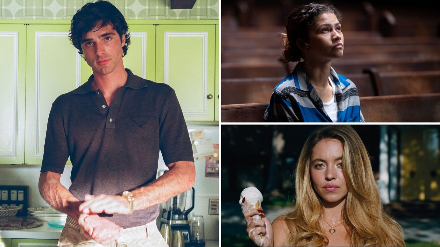 Jacob Elordi, Zendaya, and Sydney Sweeney in 'Euphoria' Season 3