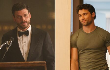 Francois Arnaud & Robbie G.K. in 'Heated Rivalry' Season 1 Episode 3