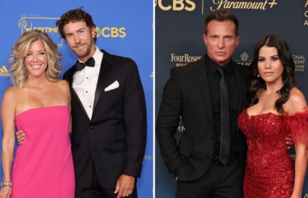 Laura Wright and Wes Ramsey, Steve Burton and Michelle Lundstrom together