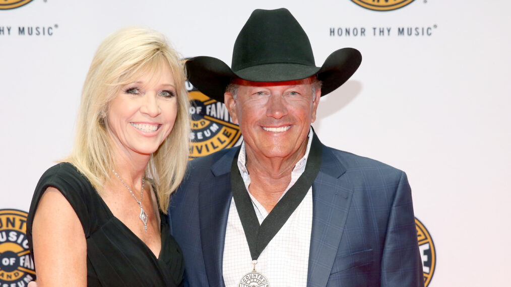 Norma Strait and George Strait attend Medallion Ceremony to celebrate 2017 hall of fame inductees Alan Jackson, Jerry Reed And Don Schlitz at Country Music Hall of Fame and Museum