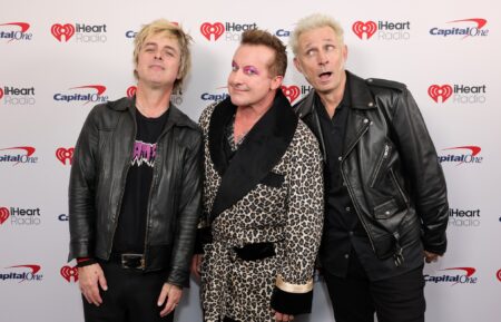 Billie Joe Armstrong, Tré Cool, and Mike Dirnt from Green Day