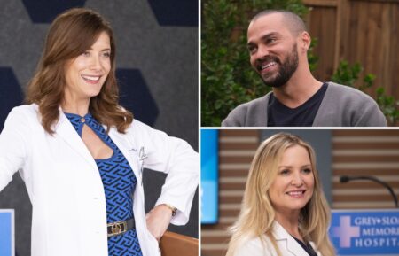 Kate Walsh as Addison Montgomery, Jesse Williams as Jackson Avery, and Jessica Capshaw as Arizona Robbins on 'Grey's Anatomy'