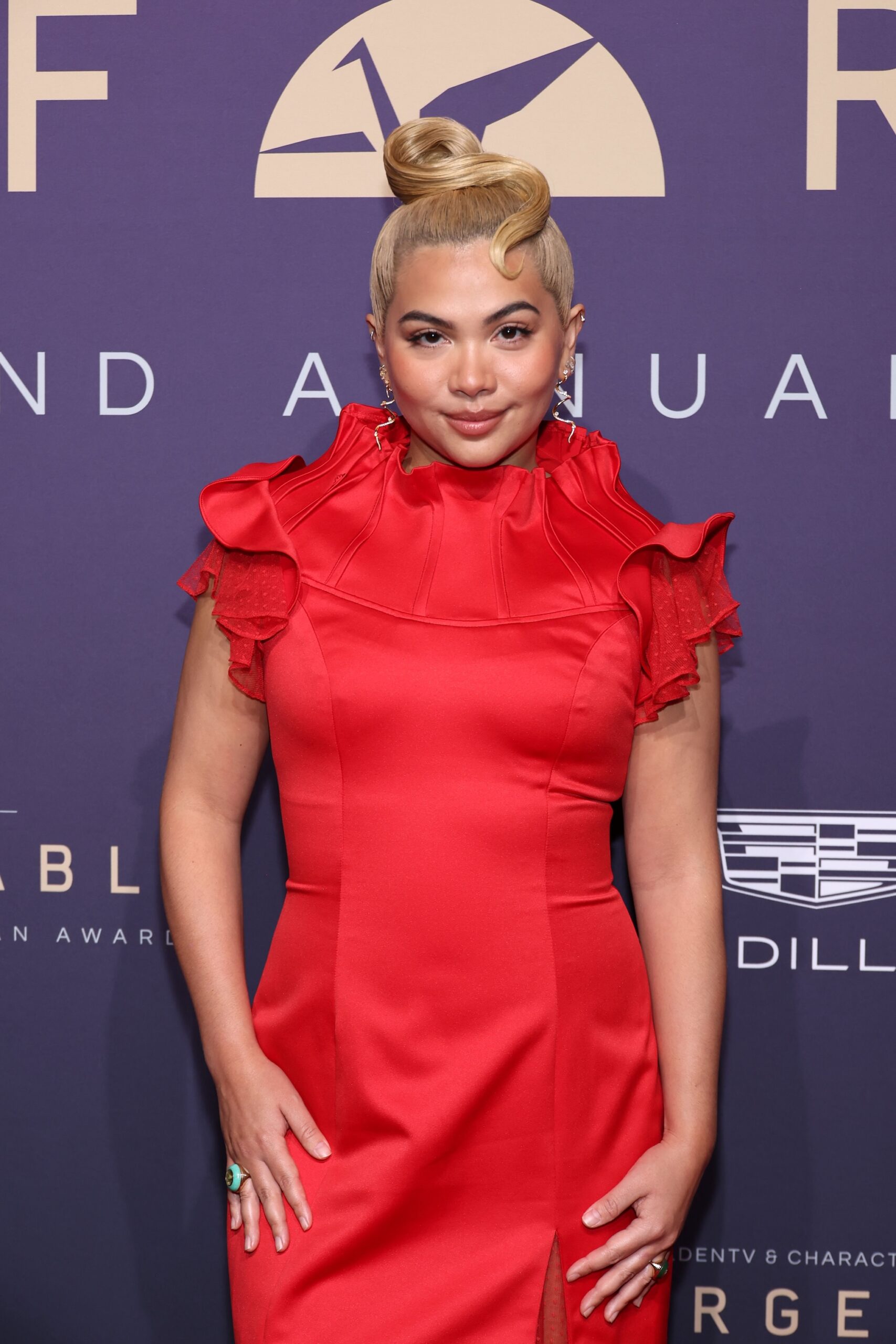 Hayley Kiyoko attends Unforgettable: The 22nd Annual Asian American Awards at The Beverly Hilton on December 14, 2024 in Beverly Hills, California.
