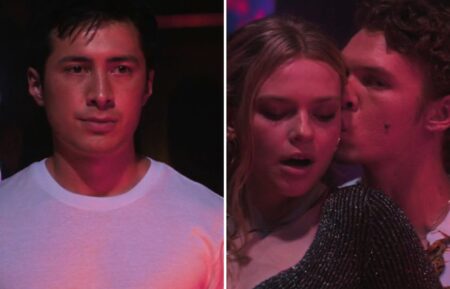 Hudson Williams and Connor Storrie in 'Heated Rivalry' Episode 4