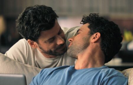 Francois Arnaud and Robbie G.K. as Scott and Kip in 'Heated Rivalry'