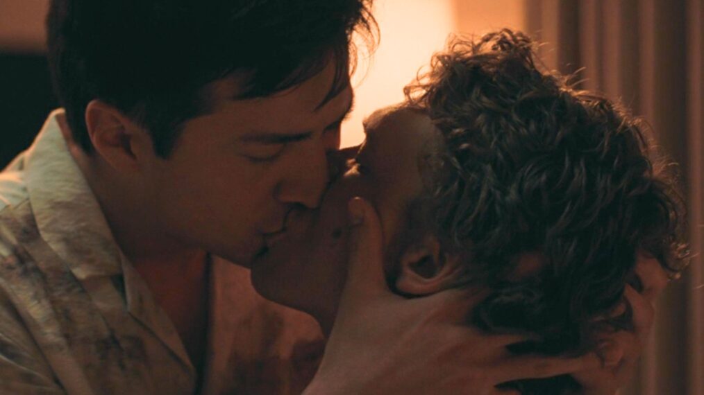 Connor Storrie and Hudson Williams in 'Heated Rivalry' Episode 5