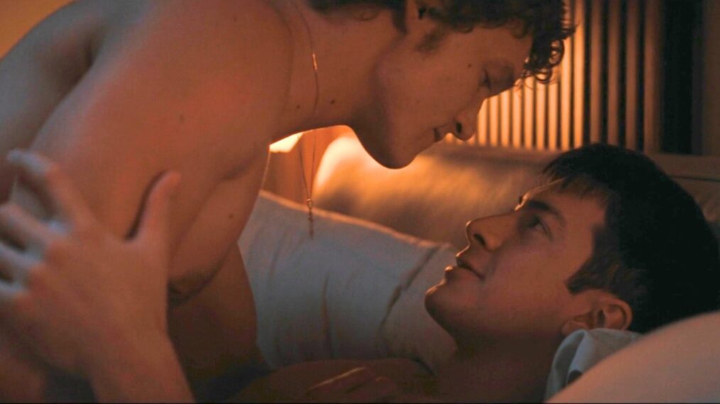 Connor Storrie and Hudson Williams in 'Heated Rivalry'