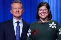 'Jeopardy!' champion Allegra Kuney with host Ken Jennings