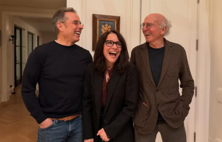 Jerry Seinfeld, Julia Louis-Dreyfus, and Larry David on December 24, 2025