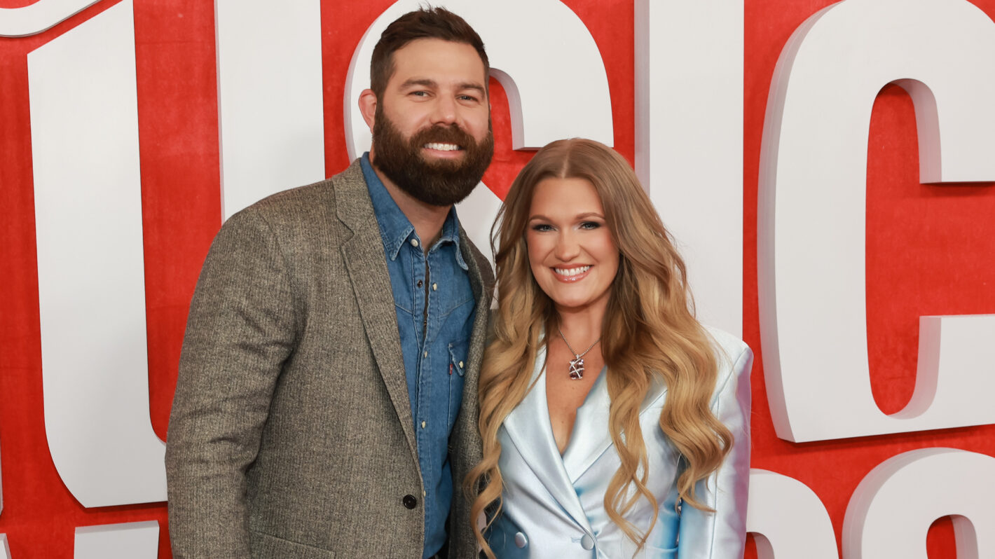 Jordan Davis and Kristen O'Connor Davis attend the 2024 CMT Music Awards
