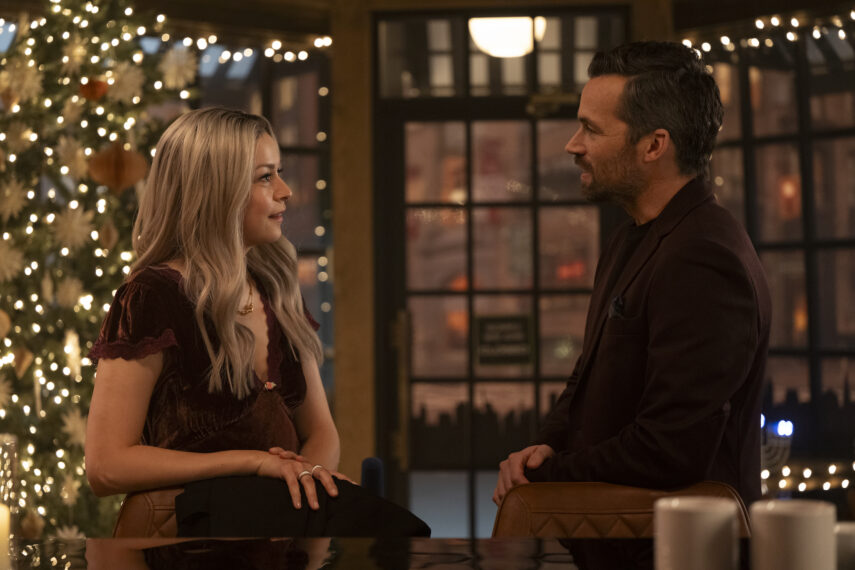 Julia Chan and Ian Harding in 'Regretting You'