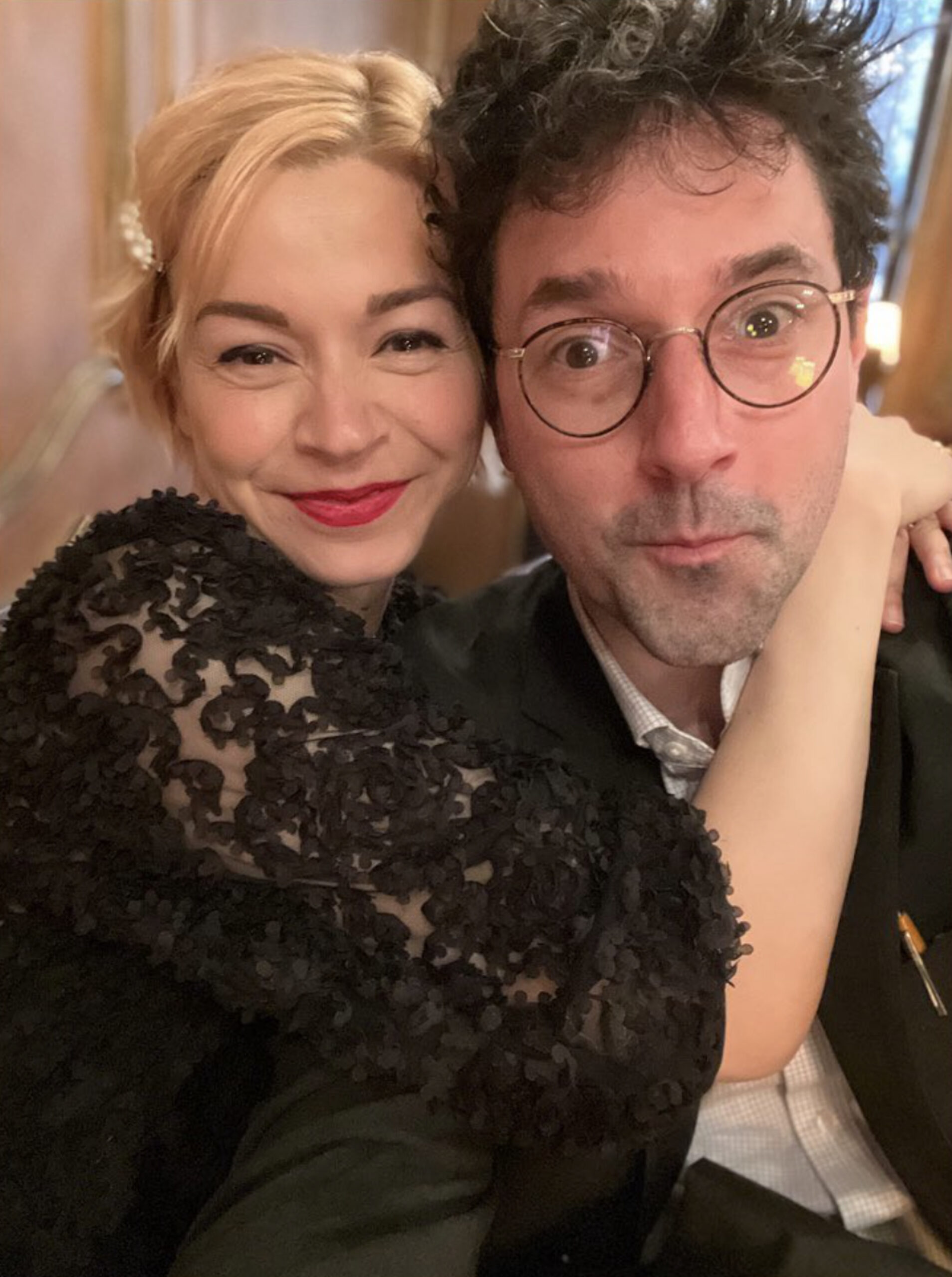 Julia Chan and Toby Burns together