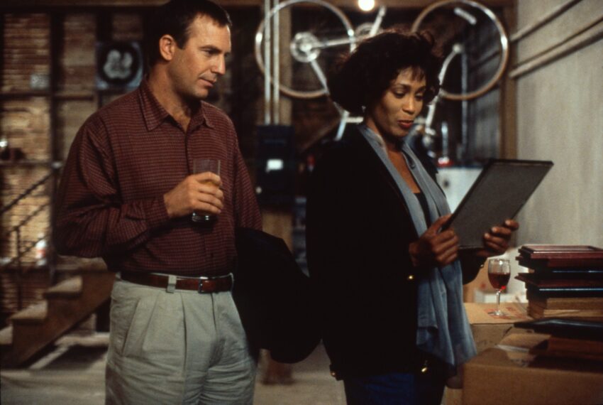 Kevin Costner, Whitney Houston in 'The Bodyguard'