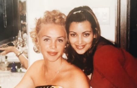 Kim Kardashian and Simone Harouche