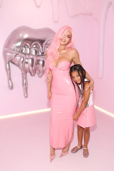 Kylie Jenner and Stormi Webster attend Kylie Jenner's 10 Years of Kylie Cosmetics Celebration