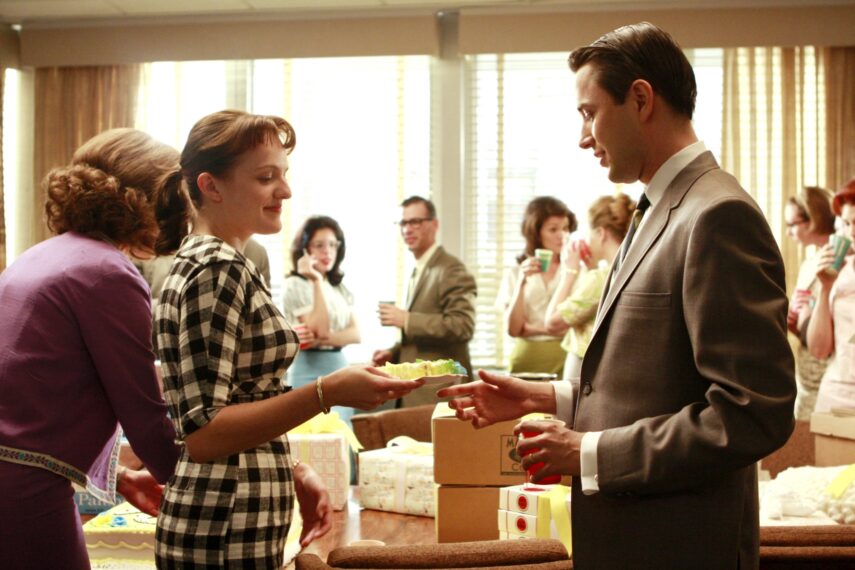 Elisabeth Moss, Vincent Kartheiser in 'Mad Men' Season 2