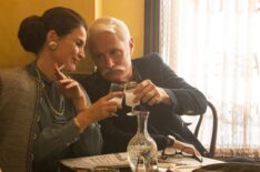 Julia Ormond, John Slattery in 'Mad Men' Season 7
