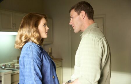 Kathleen Kenny as Diane Sterling and Austin Stowell as Leroy Jethro Gibbs — 'NCIS: Origins' Season 2 Episode 8 