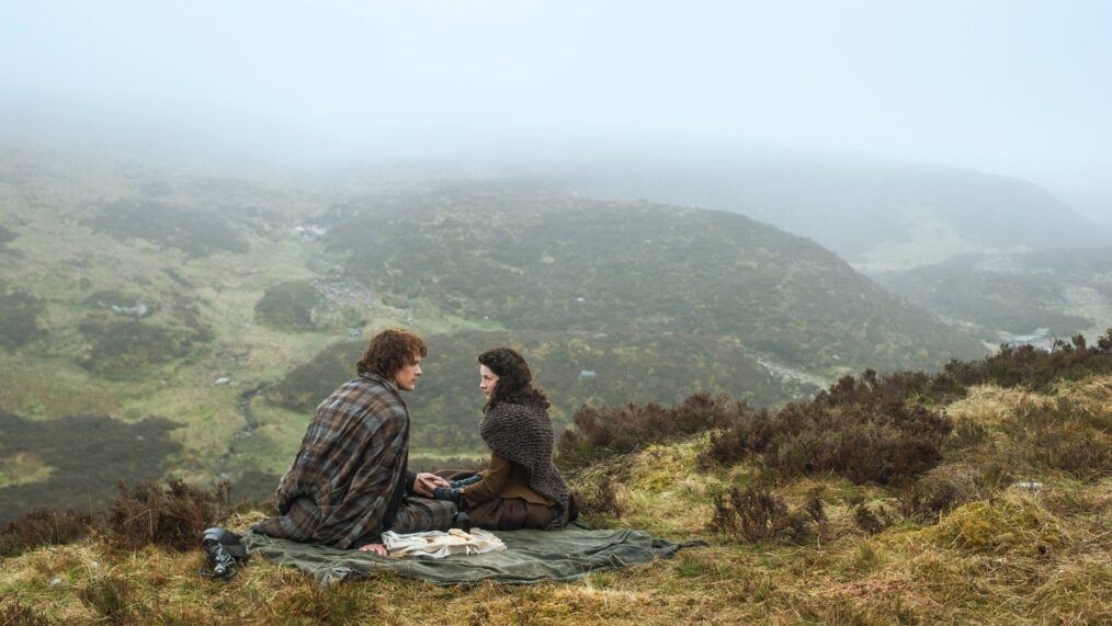 Sam Heughan and Caitriona Balfe in 'Outlander' Season 1