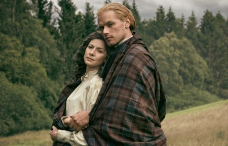 Caitriona Balfe and Sam Heughan in 'Outlander' Season 8