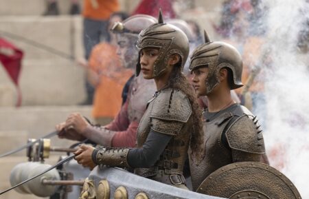 Dior Goodjohn as Clarisse LaRue in 'Percy Jackson and the Olympians' Season 2 Episode 2