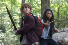 Walker Scobell as Percy, Leah Sava Jeffries as Annabeth in 'Percy Jackson and the Olympians' Season 2 Episode 1