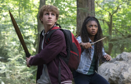 Walker Scobell as Percy, Leah Sava Jeffries as Annabeth in 'Percy Jackson and the Olympians' Season 2 Episode 1