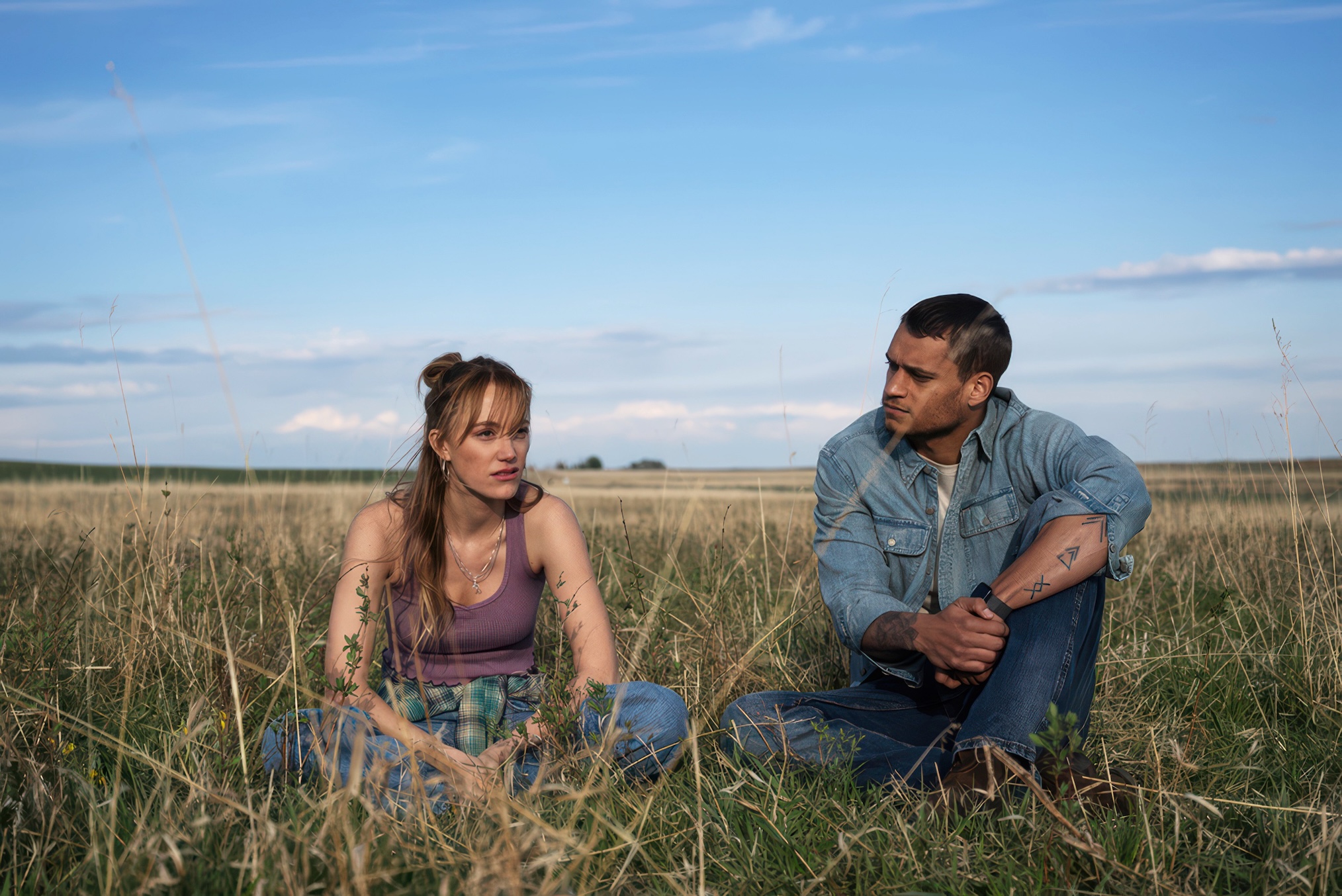 Maika Monroe, Tyriq Withers in 'Reminders of Him'