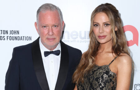 Paul Kemsley and Dorit Kemsley attend Elton John AIDS Foundation's 31st annual academy awards viewing party on March 12, 2023 in West Hollywood, California