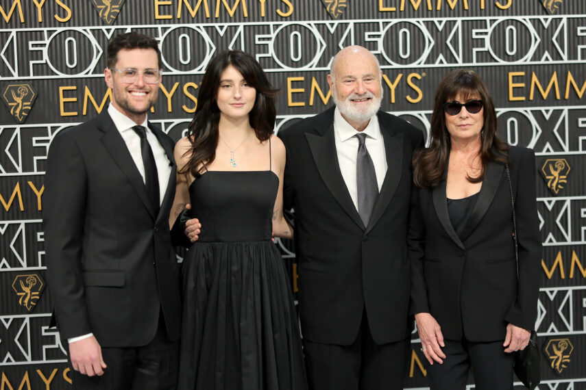 Jake Reiner, Romy Reiner, Rob Reiner, and Michele Reiner attend the 75th Primetime Emmy Awards at Peacock Theater on January 15, 2024 in Los Angeles, California