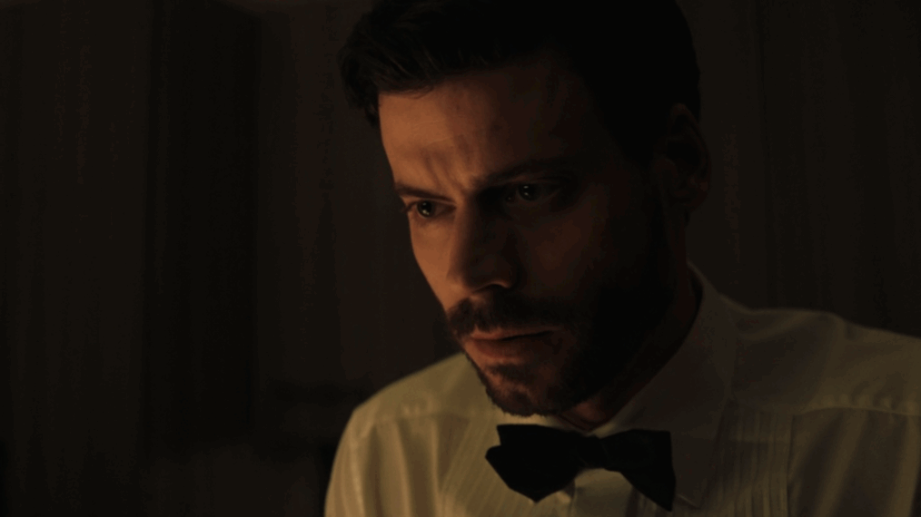 Francois Arnaud in Heated Rivalry Episode 3