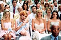 Sarah Jessica Parker, Willie Garson, Cynthia Nixon, Sean Palmer, Kim Cattrall, Kristin Davis in 'Sex and the City' Season 5