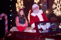 Barrett Margolis and Santa in 'Shifting Gears' Season 2, December 10, 2025 episode